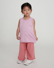 7AM - Tank Top Boxy Apparel & Accessories Pink 6 - 12M