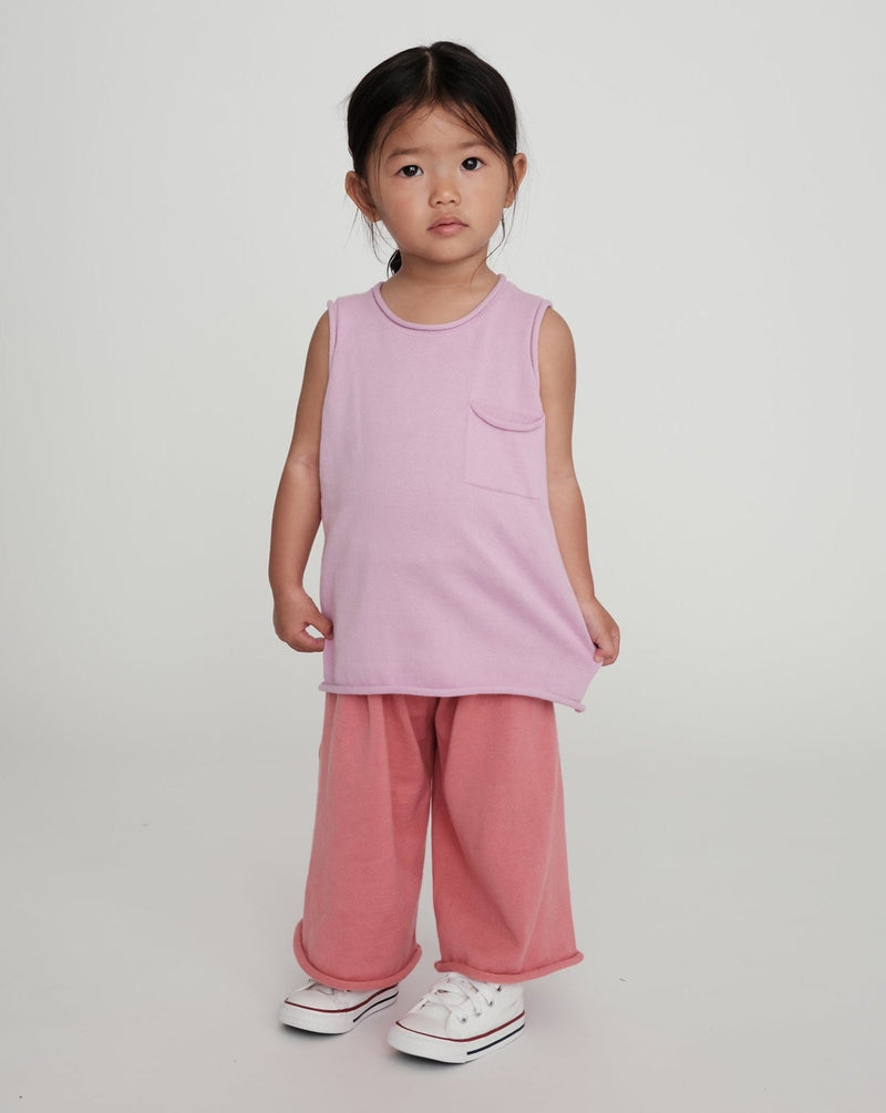 7AM - Tank Top Boxy Apparel & Accessories Pink 6 - 12M