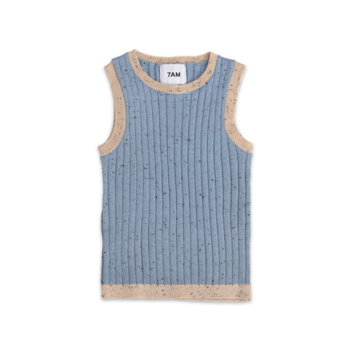 7AM - Tank Top - Hug Me Apparel & Accessories Lake Blue 3 - 6M
