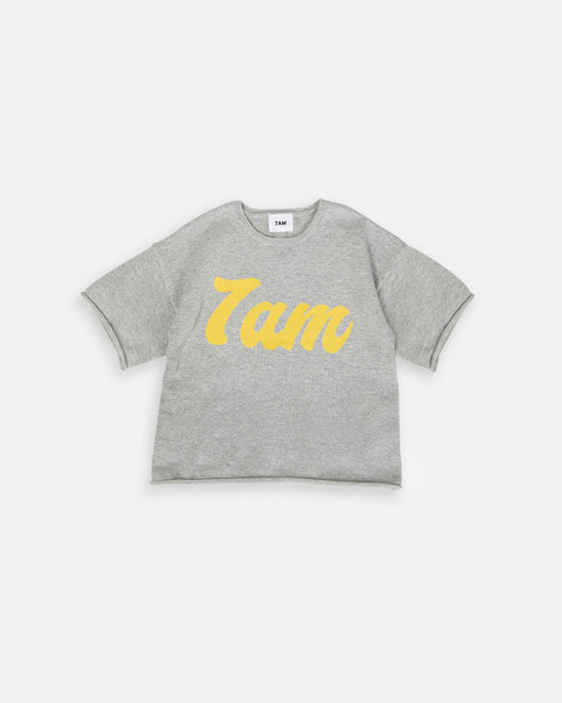7AM - Tee Boxy | Boxy T-Shirt Apparel & Accessories Heather Grey 12 - 18M