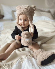 7AM - The Cub Hat - Teddy Mother & Baby Oatmeal 0 - 6M