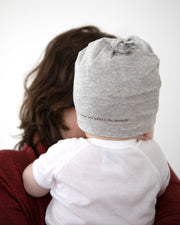 7AM - Top Knot Hat - 2 pack Mother & Baby Bondi Blue/Almond 0 - 3M