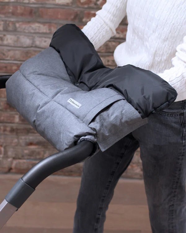 7AM - Unimuff - Heather Grey Dark/Black Plush - OS Mother & Baby