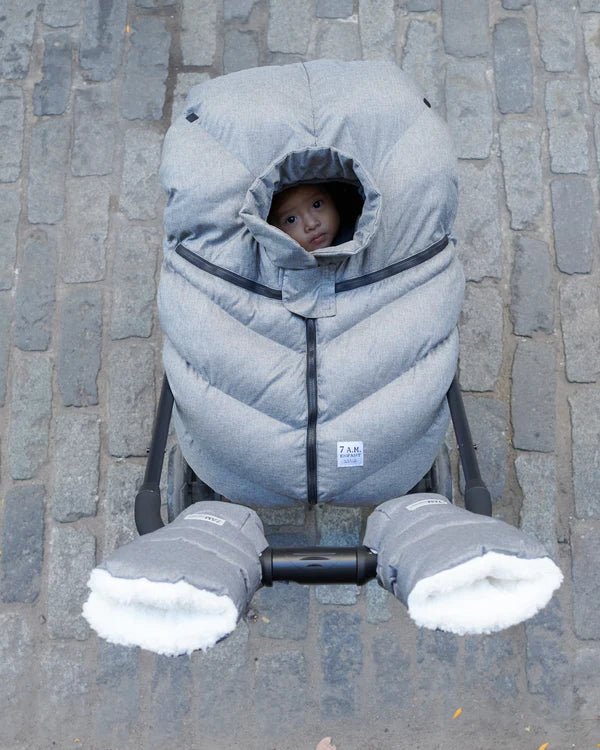 7AM - Warmmuffs - Heathers Mother & Baby Heather Grey