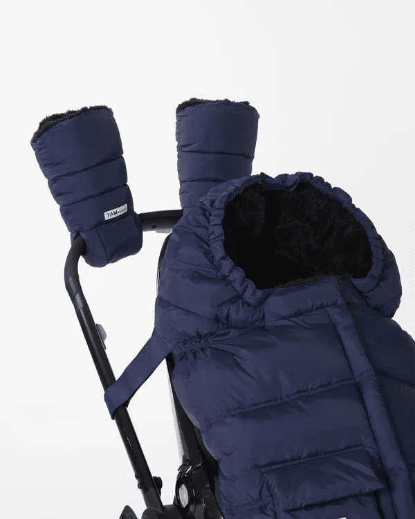 7AM - Warmmuffs - Plush Mother & Baby Navy