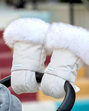 7AM - Warmmuffs Tundra Mother & Baby Heather Grey Dark - Arctic Faux Fur