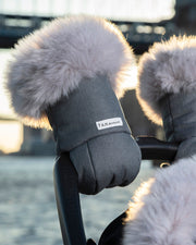 7AM - Warmmuffs Tundra Mother & Baby Heather Grey Dark - Arctic Faux Fur