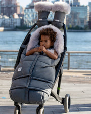 7AM - Warmmuffs Tundra Mother & Baby Heather Grey Dark - Arctic Faux Fur