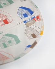 7AM - Waterproof Bib Mother & Baby Rainy Houses Teal