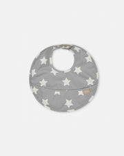 7AM - Waterproof Bib Mother & Baby Rainy Stars Yellow