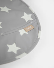 7AM - Waterproof Bib Mother & Baby Rainy Stars Yellow