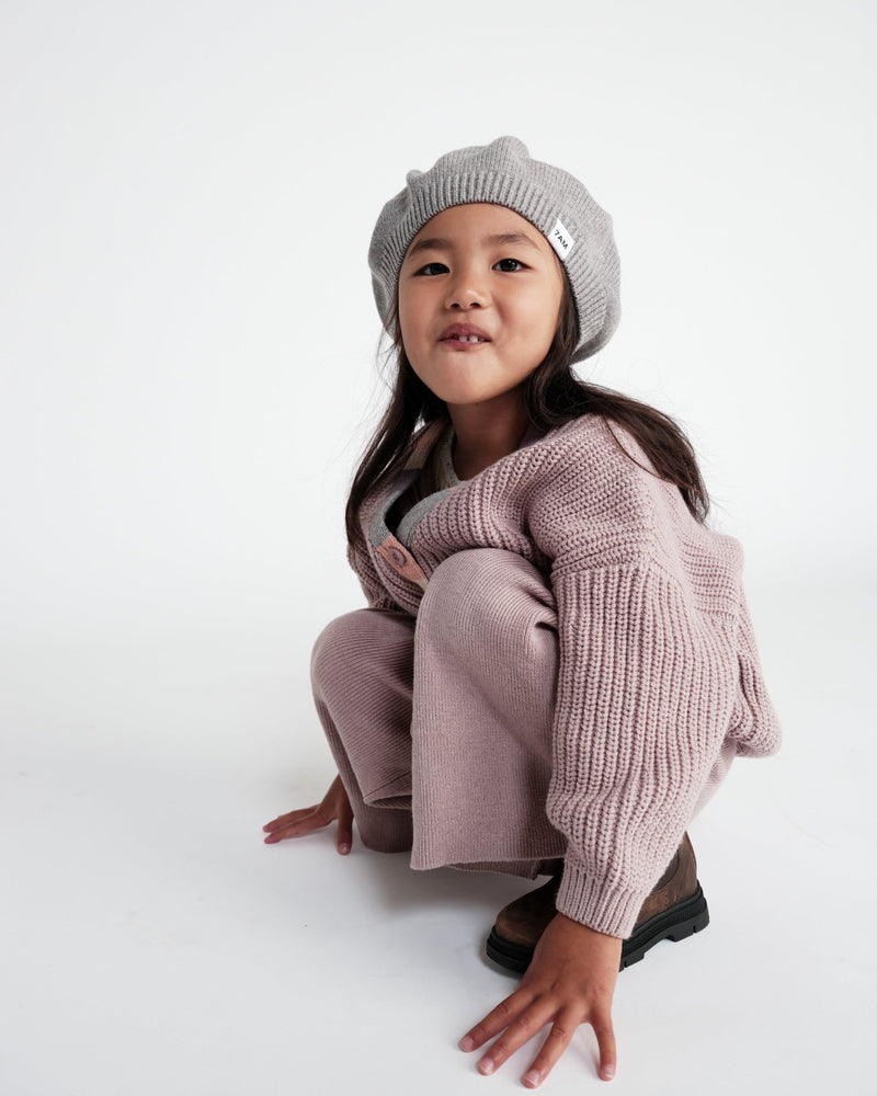 7AM - Wide Pants Chunky Apparel & Accessories Ash Rose 12 - 18M