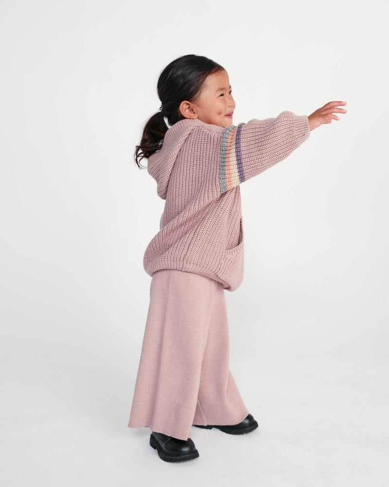 7AM - Wide Pants Chunky Apparel & Accessories Ash Rose 12 - 18M