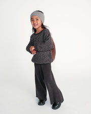 7AM - Wide Pants Chunky Apparel & Accessories Black Melange 12 - 18M