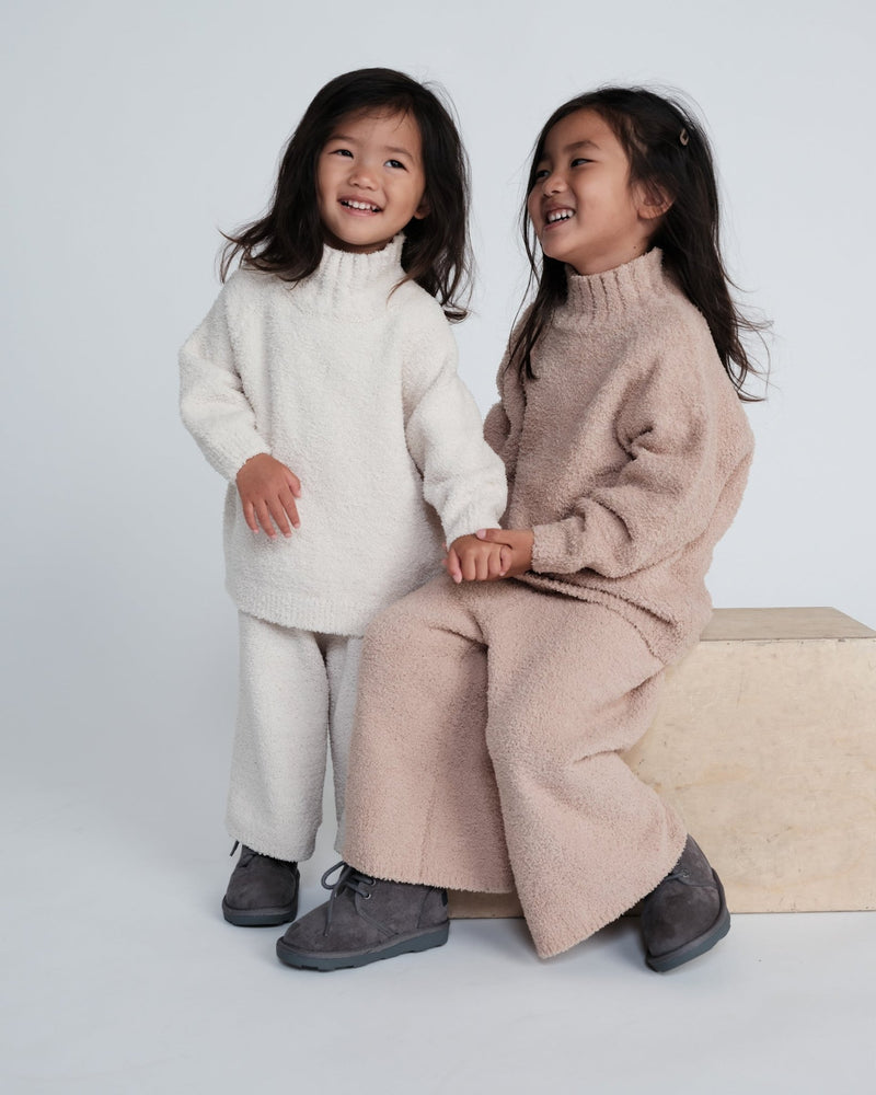 7AM - Wide Pants - Fuzzy Apparel & Accessories Pecan 1 - 2T