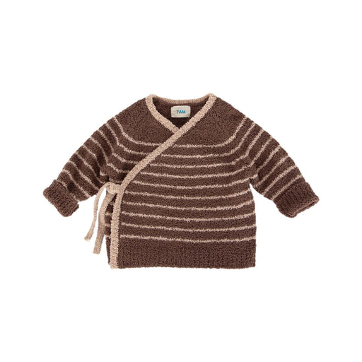 7AM - Wrap Top - Fuzzy Apparel & Accessories Choco, Pecan 12 - 18M