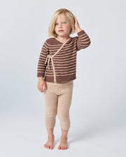7AM - Wrap Top - Fuzzy Apparel & Accessories Pecan, Chartreuse 9 - 12M