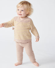 7AM - Wrap Top - Fuzzy Apparel & Accessories Pecan, Chartreuse 9 - 12M