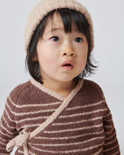 7AM - Wrap Top - Fuzzy Apparel & Accessories Pecan, Chartreuse 9 - 12M