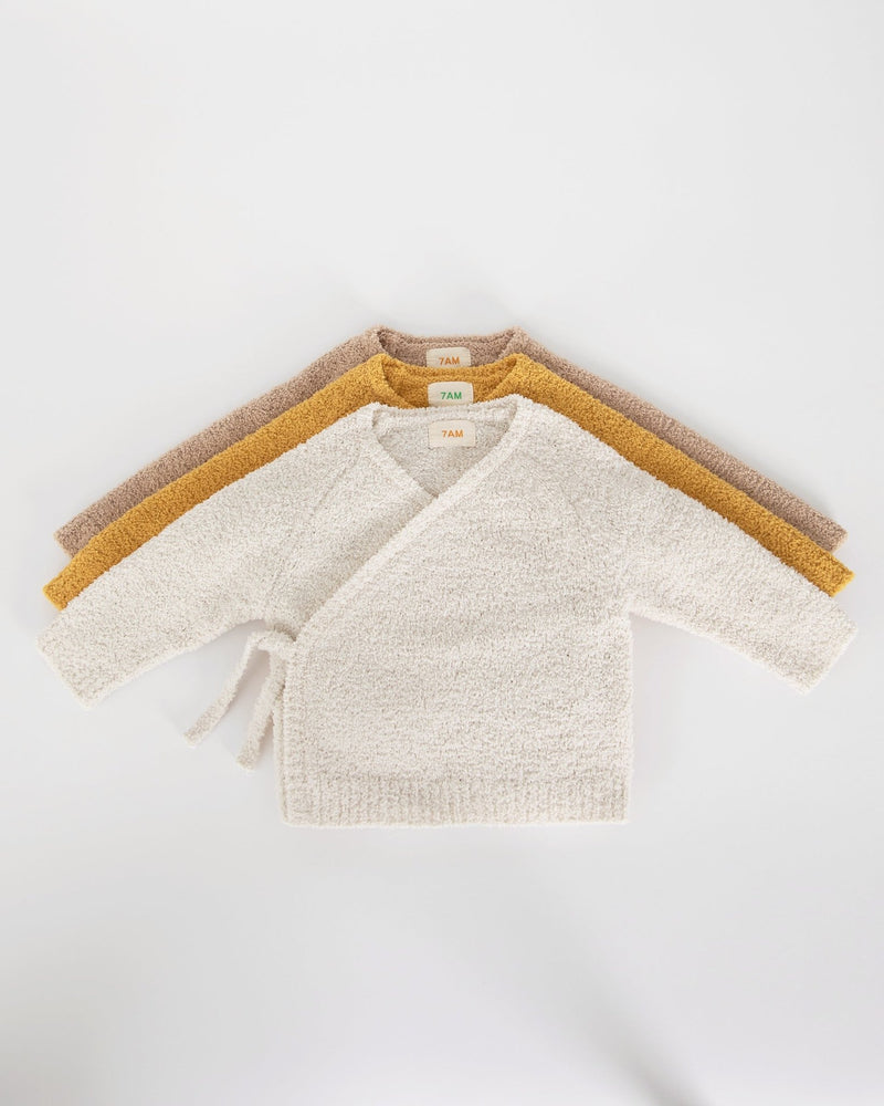 7AM - Wrap Top - Fuzzy Mother & Baby Amber 9 - 12M