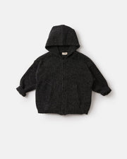 7AM - Zip Up Hoodie - Fuzzy Mother & Baby Taupe 1 - 2T
