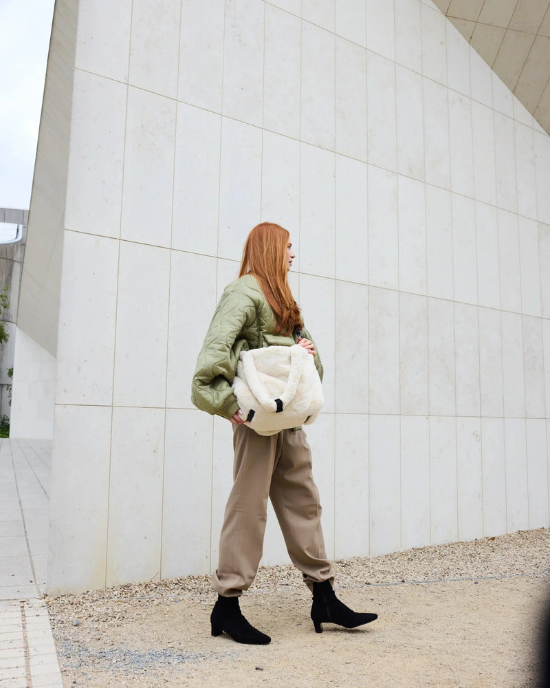 Ushuaia Tote - Arctic Faux Fur