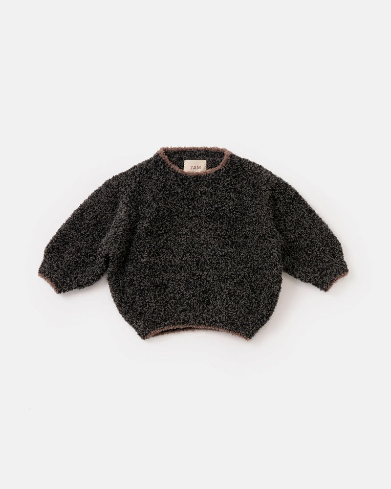 7AM - Boxy Sweater - Fuzzy