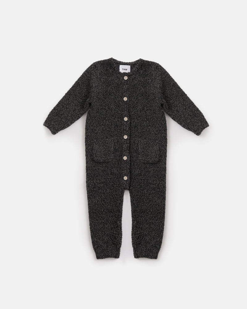 7AM- Long Sleeve Jumpsuit - Fuzzy