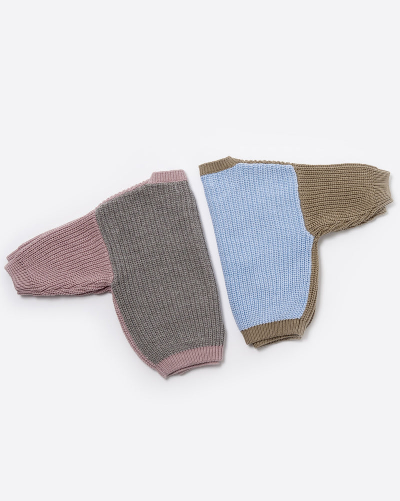 7AM - Long Sleeve Boxy Sweater - Chunky