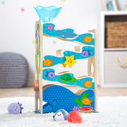 Melissa & Doug - Rollables Wooden Ocean Slide - wooden ocean slide and Rollables