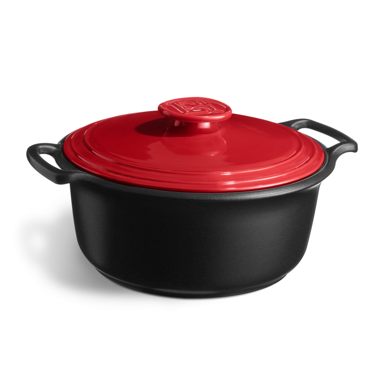 Emile Henry Sublime+ Round Casserole 7L Grand Cru