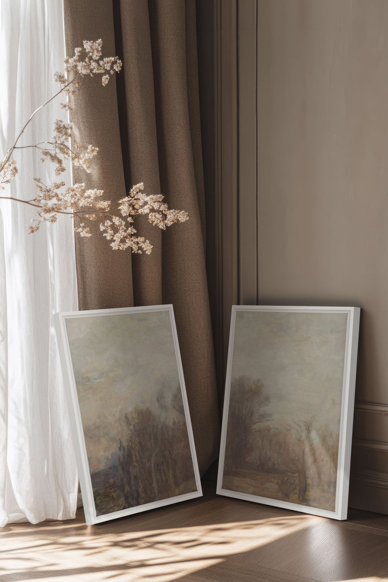 SILENT SEASON DUO (2 Oeuvres sur toile étirée)