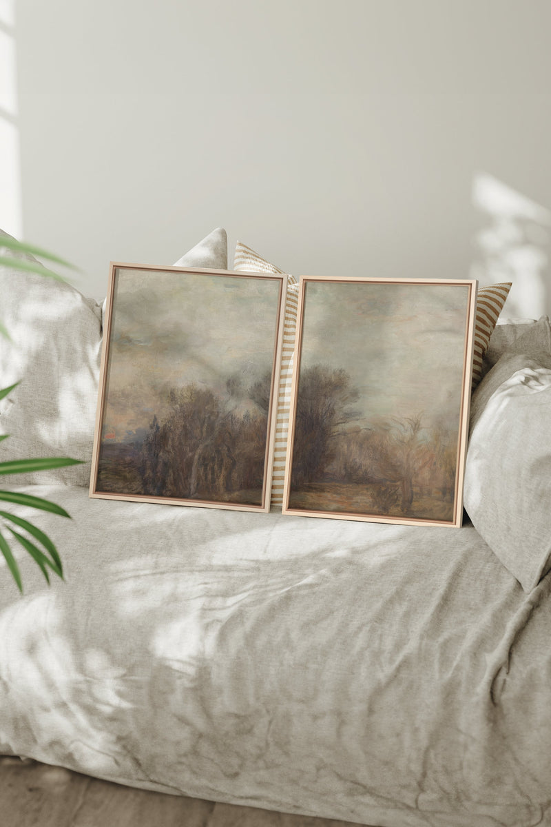 SILENT SEASON DUO (2 Oeuvres sur toile étirée)