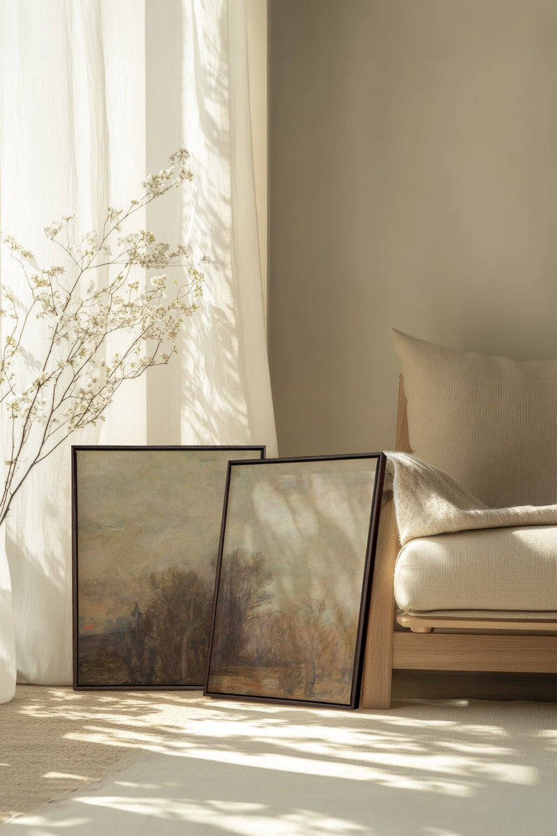 SILENT SEASON DUO (2 Oeuvres sur toile étirée)