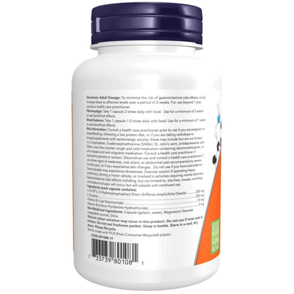 Now - 5 - HTP 200MG Tyrosine 60CAP