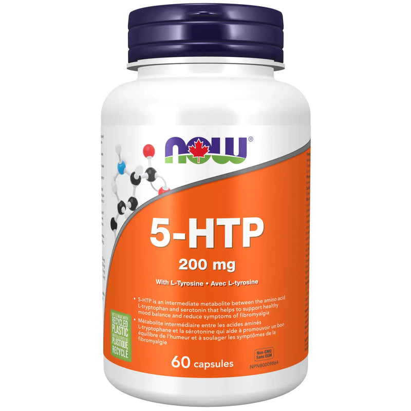 Now - 5 - HTP 200MG Tyrosine 60CAP