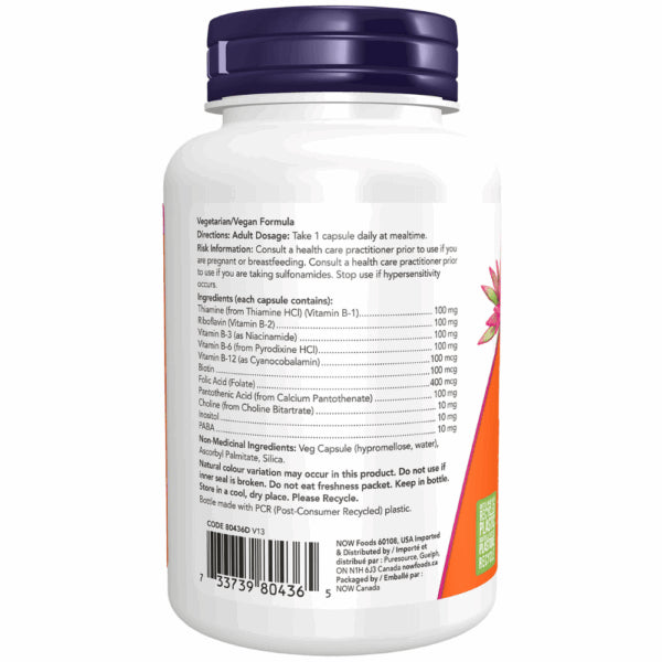 Now - Vitamin B Complex - B - 100 Complex 100VCAP
