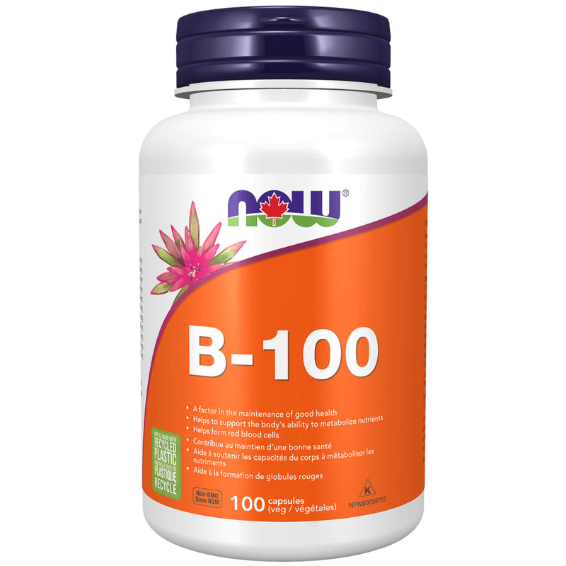 Now - Vitamin B Complex - B - 100 Complex 100VCAP