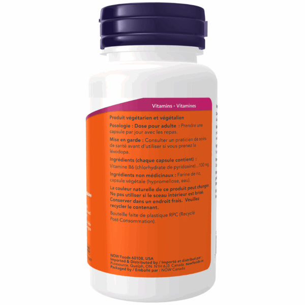 Now - Vitamin B - 6 100MG 100CAP