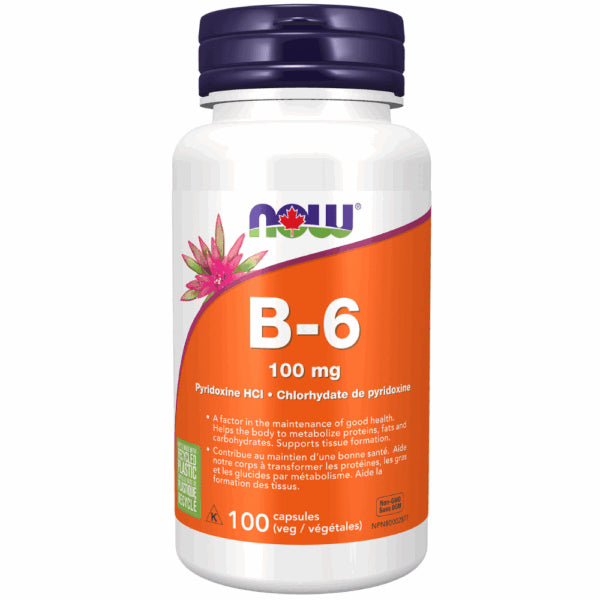 Now - Vitamin B - 6 100MG 100CAP