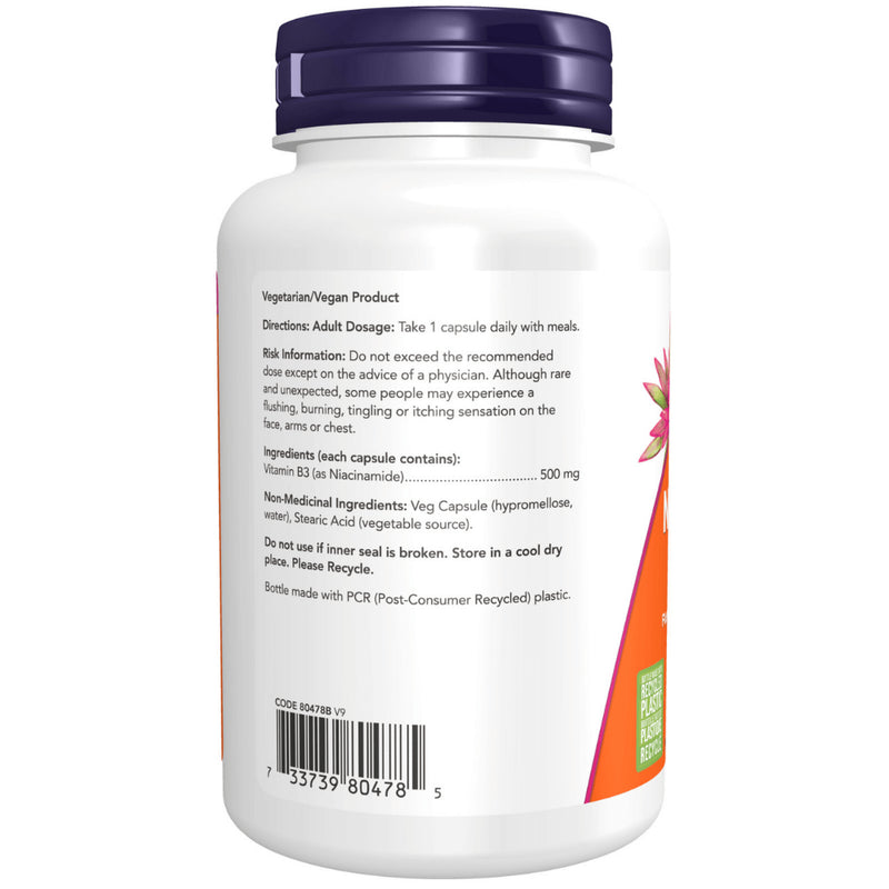 Now - Vitamin B - Niacinamide 500MG 100CAP