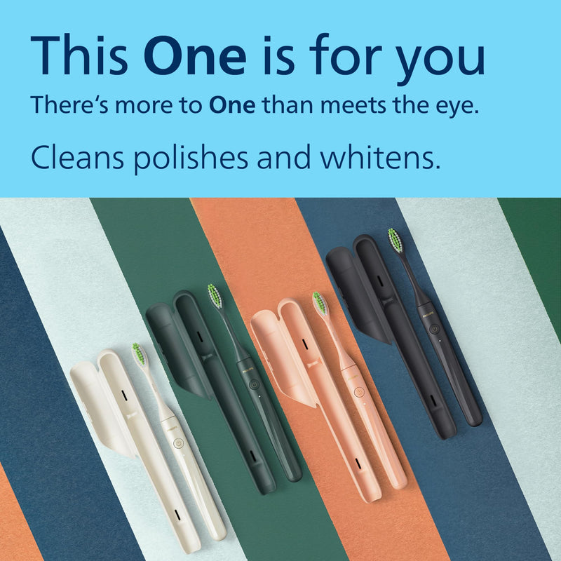 Philips One by Sonicare Rechargeable Toothbrush HY1200/28, Green