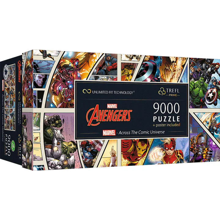 Trefl - PUZZLE - PRIME UFT - MARVELACROSS THE COMIC UNIVERSE - 9000pcs