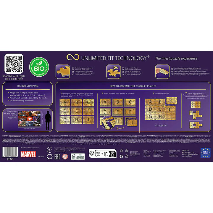 Trefl - PUZZLE - PRIME UFT - THE ULTIMATE MARVEL COLLECTION PUZZLE - 13500pcs