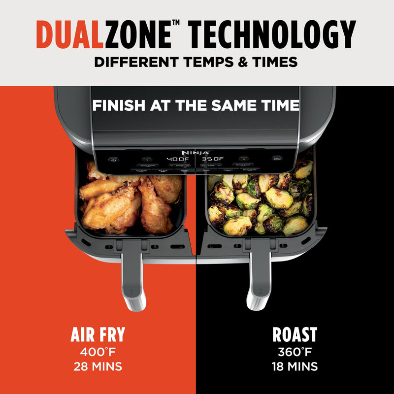 Ninja – DualZone DZ801C Air Fryer – Grey – product image 4