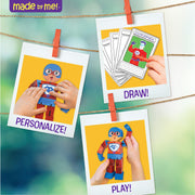Made By Me Superhero Action Figures personalised figures and trading cards