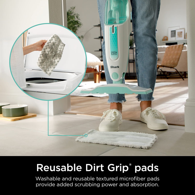 Shark Steam Mop S1000C, White/Seafoam Blue