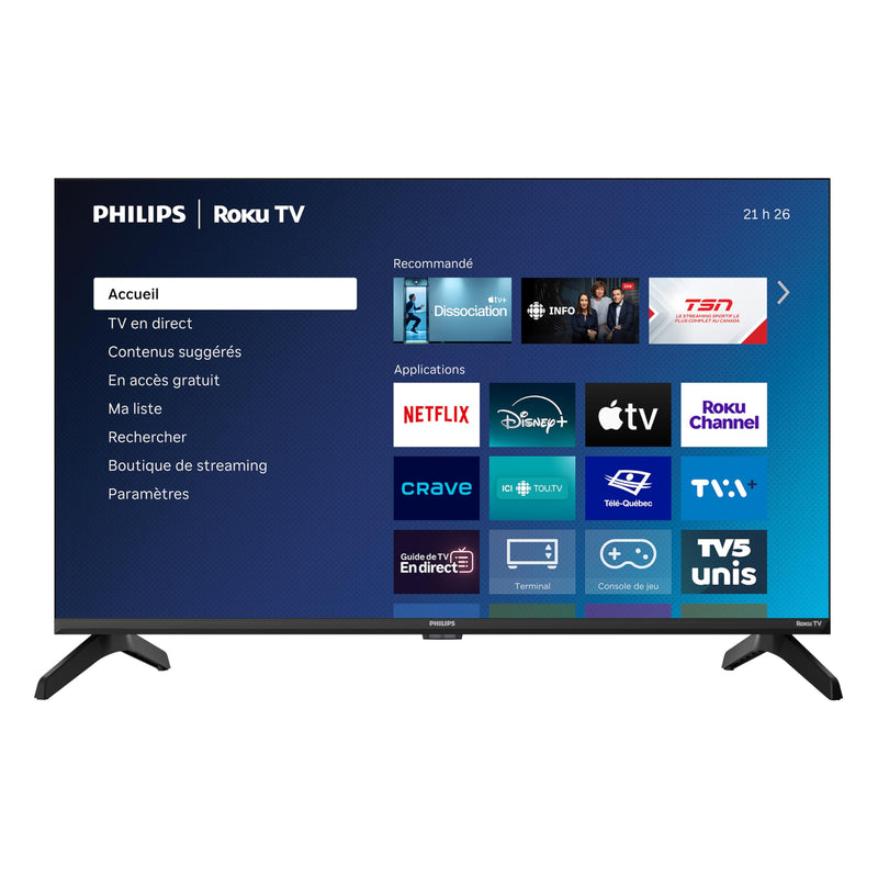 Philips - 7600 Series 32PQF7666/F6 HD QLED Roku TV | 32 in / 81 cm
