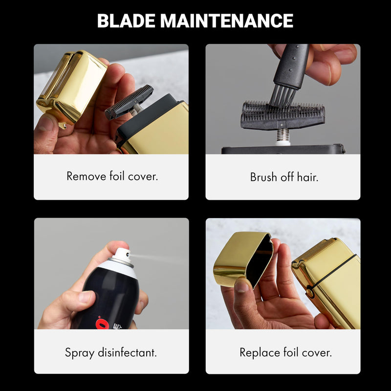 BaBylissPRO - Barberology BlackFX Double Foil Shaver (FXFS2B)