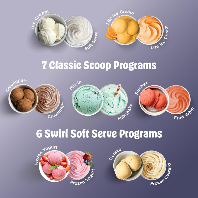 Ninja CREAMi Swirl Ice Cream & Soft Serve Maker NC701C